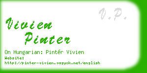 vivien pinter business card